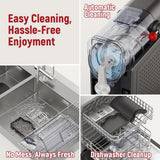 Slushie Machine: No Ice Needed All-in-One Slushy Maker for Home, Real-Time Temp Display, Auto-Clean, 6 Preset | Frozen Margaritas, Cocktails, Frapp茅s, Ice Cream, Smoothies, Milkshakes,Summer Parties