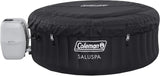 Coleman SaluSpa Miami AirJet 2 to 4 Person Round Inflatable Hot Tub Portable Outdoor Spa with 120 Soothing AirJets and Insulated Cover, Black