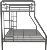 DHP Dusty Twin Over Full Metal Bunk Bed, Off White