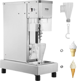 Vevor Ice Cream Blender 750W High Speed Mixer 1740 RPM 304 Stainless Steel New