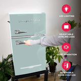 Frigidaire Retro Mini Fridge with Freezer & Side Bottle Opener-Small 2 Door Refrigerator for Office Bar or College Dorm Room-3.1 Cu Ft �� 19��"D x 20.5" W x 33.5" H