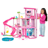 Barbie Dreamhouse Pool Party Playset with 3-Story Slide, 75+ Pieces, and Pet-Friendly Features