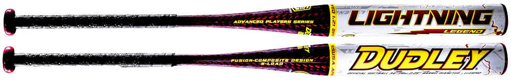 Dudley Lightning Legend LLESP12 34/27 Slowpitch Softball Bat, Fusion Composite, 12���ワ拷���ゆ�� Barrel, End-Loaded, SSUSA Approved