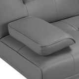 Yaheetech Convertible Sofa Bed Adjustable Couch Sleeper Modern Faux Leather Home Recliner Reversible Loveseat Folding Daybed Guest Bed, Removable Armrests, Cup Holders, 3 Angles, 772lb Capacity, Black
