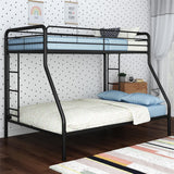 DHP Dusty Twin Over Full Metal Bunk Bed, Off White