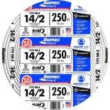 Southwire 250 ft. 142 Solid Romex SIMpull CU NM-B WG Wire 28827455