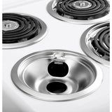 20 in. 4 Burner Element Free-Standing Electric Range in White
