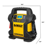 DW 1400 Peak Amp Portable Car Jump Starter with Digital Compressor