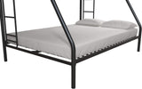 DHP Dusty Twin Over Full Metal Bunk Bed, Off White