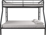 DHP Dusty Twin Over Full Metal Bunk Bed, Off White