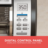BLACK DECKER SpaceMaker Under Counter Toaster Oven, Digital Controls, Black/Stainless Steel, Fits 9锟芥�锟斤拷 Pizza or 4 Slices
