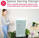 Frigidaire Retro Mini Fridge with Freezer & Side Bottle Opener-Small 2 Door Refrigerator for Office Bar or College Dorm Room-3.1 Cu Ft �� 19��"D x 20.5" W x 33.5" H