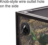 REPTI ZOO 67 Gallon Reptile Terrarium, Sliding Glass Doors, 48"x18"x18"