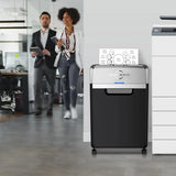 Heavy Duty Paper Shredder, 24-Sheet Cross-Cut Shredder, 40-Min Continuous Running Time, Commercial Grade Shredder for Office, 9-Gallon Big Basket, 55dB Super Quiet, P-4 High Security (S3105)