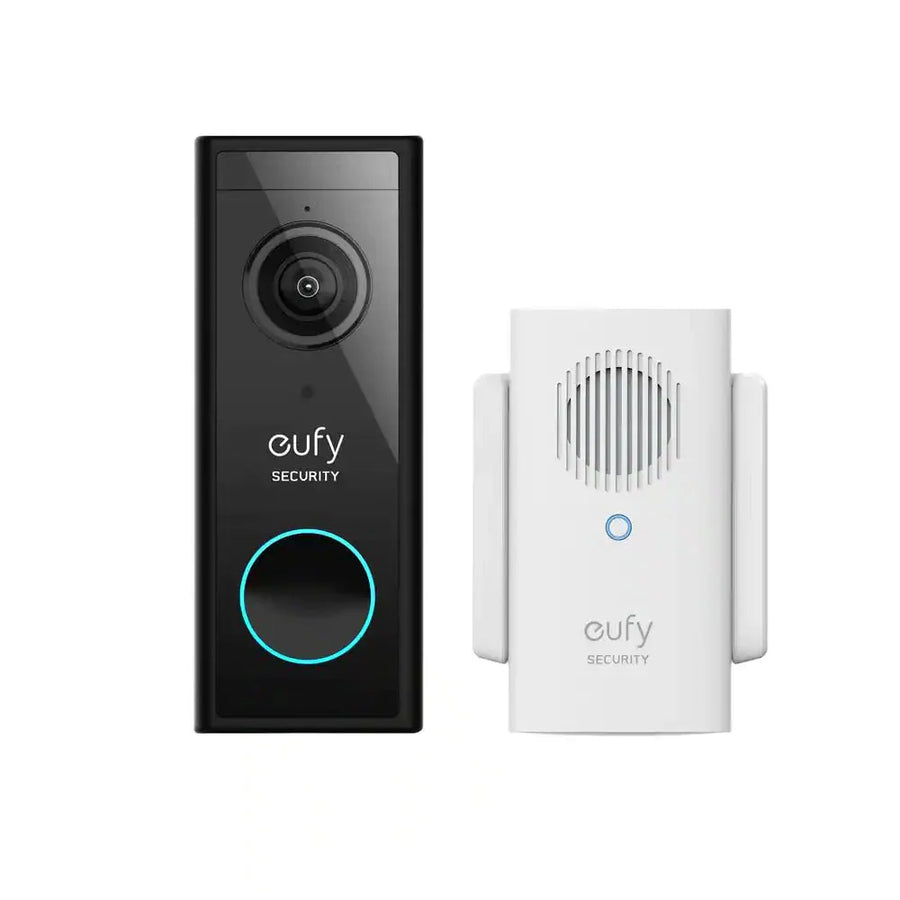 Security Video Doorbell 2K Wi-Fi Wireless Smart Video Camera with Chime 锟斤拷 Black