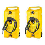 14 Gal Diesel Fuel Tank Container Pump, 2 Pack, Yellow