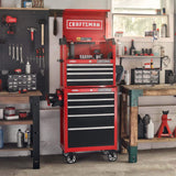 2000 Series 26-in W x 36.5-in H 5-Drawer Steel Rolling Tool Cabinet (Red)