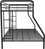 DHP Dusty Twin Over Full Metal Bunk Bed, Off White