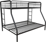 DHP Dusty Twin Over Full Metal Bunk Bed, Off White