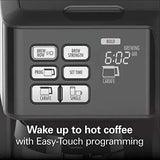 Hamilton Beach FlexBrew Thermal Coffee Maker, Single Serve & Full Pot, Compatible with K-Cup Pods or Grounds, Programmable, Black and Stainless (49966)