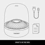 Bluetooth Home Speaker ���ゆ�� Superior Sound Quality ���ゆ�� 5 Diamond Effect Light Themes ���ゆ�� Made from Recycled Materials