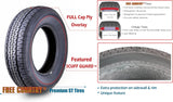 Libra Trailer Parts set of 4 Heavy Duty Trailer Tires ST205/75R15 205 75 15 10-Ply Load Range E Steel Belted Radial w/Scuff Guard