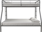 DHP Dusty Twin Over Full Metal Bunk Bed, Off White