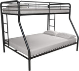 DHP Dusty Twin Over Full Metal Bunk Bed, Off White