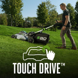 EGO Power+ 21-Inch 56V Self-Propelled Cordless Lawn Mower with 2x 4.0Ah Batteries & Rapid Charger, Black