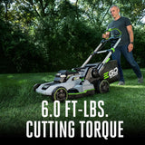 EGO Power+ 21-Inch 56V Self-Propelled Cordless Lawn Mower with 2x 4.0Ah Batteries & Rapid Charger, Black