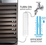 YUTGMasst Commercial Ice 锟斤拷 110LBS/24H Stainless Steel Free-Standing Ice Machine Maker Air Cooling Ice