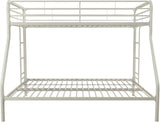 DHP Dusty Twin Over Full Metal Bunk Bed, Off White