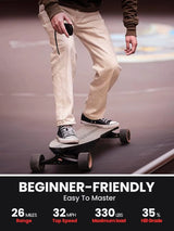 Caribou Electric Skateboard �� 32 MPH, 26 Mile Range, Dual 1000W Motors, Longboard for Adults & Teens, 6-Month Warranty
