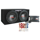 12�测�� 1200W Dual Car Subwoofer Package with Amplifier & Installation Kit