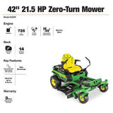 John Deere Z320R 42�测�� 21.5 HP V-Twin Zero-Turn Riding Mower with Accel Deep Deck