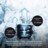 YUTGMasst Commercial Ice 锟斤拷 110LBS/24H Stainless Steel Free-Standing Ice Machine Maker Air Cooling Ice