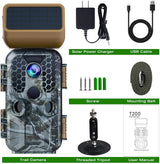 T200 4K 30MP Solar panel Trail Camera with WiFi Bluetooth