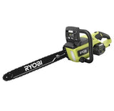 Ryobi 18�测�� 40V Cordless Chainsaw Kit with Battery & Charger, Green