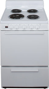 Premier 24 inch Electric Range (White)