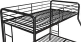 DHP Dusty Twin Over Full Metal Bunk Bed, Off White