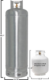 100Lb Steel Propane Tank Cylinder with Pol Valve