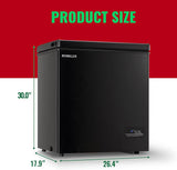 Chest Freezer 5.0Cubic Feet Deep Freezer Freestanding Freezers with 2 Removable Stainless Steel Basket, Mini Freezer Top Open Door Compact Freezer with Electronic Control 41�� to -15��BLACK