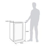 Beverage Refrigerator Cooler | 126 Cans Free Standing with Right Hinge Glass Door