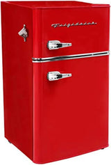 Frigidaire Retro Mini Fridge with Freezer & Side Bottle Opener-Small 2 Door Refrigerator for Office Bar or College Dorm Room-3.1 Cu Ft �� 19��"D x 20.5" W x 33.5" H