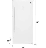 14.1 Cu. ft. White Frost-free Upright Freezer FUF14DLRWW