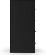 STAPLES 4-Drawer File Cabinet, Lockable, Black, 25"D x 15"W