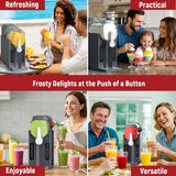 Slushie Machine: No Ice Needed All-in-One Slushy Maker for Home, Real-Time Temp Display, Auto-Clean, 6 Preset | Frozen Margaritas, Cocktails, Frapp茅s, Ice Cream, Smoothies, Milkshakes,Summer Parties