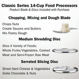 Cuisinart Food Processor 14-Cup Vegetable Chopper for Mincing, Stainless Steel