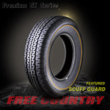 Libra Trailer Parts set of 4 Heavy Duty Trailer Tires ST205/75R15 205 75 15 10-Ply Load Range E Steel Belted Radial w/Scuff Guard