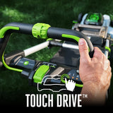 EGO Power+ 21-Inch 56V Self-Propelled Cordless Lawn Mower with 2x 4.0Ah Batteries & Rapid Charger, Black